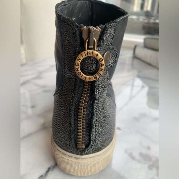 FIORENTINI + BAKER Black Leather Sneaker Shoe, Size 36.5, Excellent Condition - Picture 8 of 14